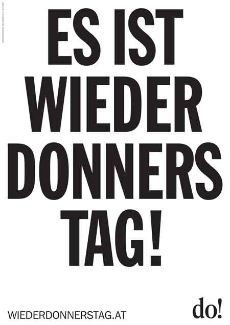 Plakat Donnerstagsdemo